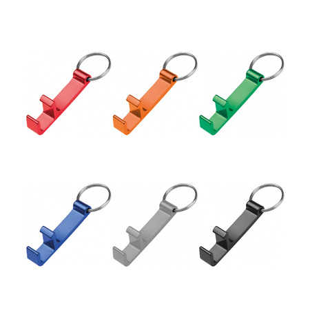 Brelok metalowy z otwieraczem kolorowy