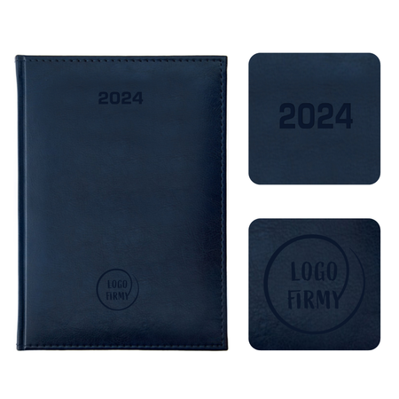 Kalendarz Książkowy A5 Tygodniowo-Notesowy Nebraska Niebieski A226