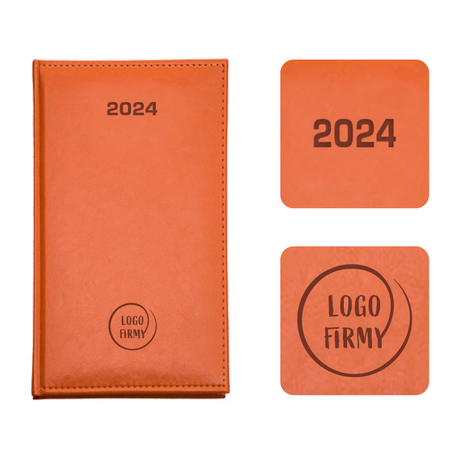 Kalendarz Książkowy A6 Tygodniowy Nebraska Pomarańczowy A837