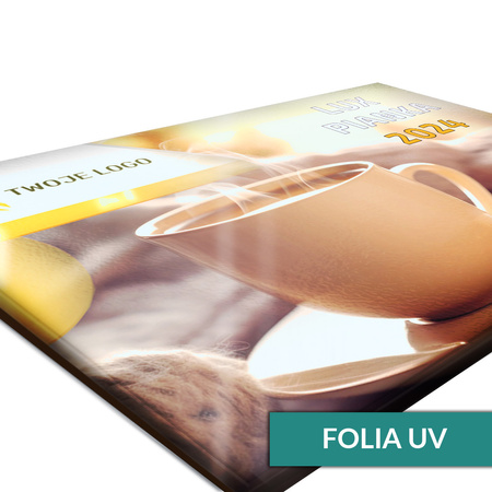 Kalendarz Trójdzielny PIANKA Główka Wypukła Folia Mat + UV