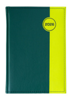 Kalendarz Książkowy A5 Dzienny Koło Porcellana Zieleń G394 + Baby Face Oliwka A58-01