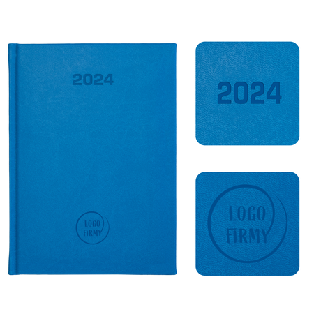 Kalendarz Książkowy B6 Dzienny Vivella Economic Niebieski Jasny F003