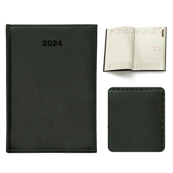 Kalendarz Książkowy A4 Tygodniowy Nebraska Zielony A299