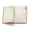 Kalendarz Książkowy A4 Tygodniowy Vellutino Czerwony F970