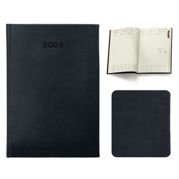 Kalendarz Książkowy A5 Tygodniowy Vivella Grafitowy F607/M