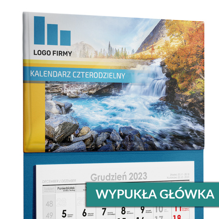 Kalendarz Czterodzielny LUX Główka Wypukła Folia Mat