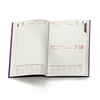 Kalendarz Książkowy A5 Dzienny Vivella Fioletowy 4864