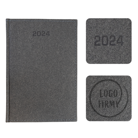 Kalendarz Książkowy A5 Dzienny Ruggie Czarny