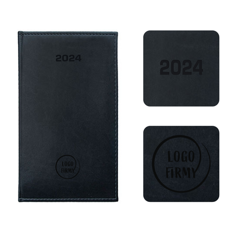 Kalendarz Książkowy A6 Tygodniowy Vivella Grafit F607/M